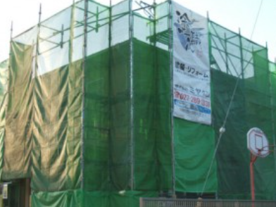 桐生市 外壁塗装 足場組み ミヤケン