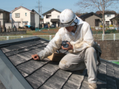 桐生市 屋根塗装 タスペーサー取り付け ミヤケン