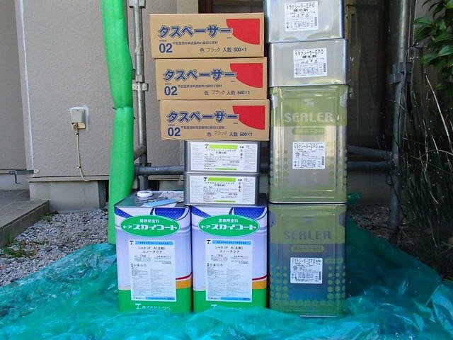 前橋市 外壁塗装 塗料一式 ミヤケン