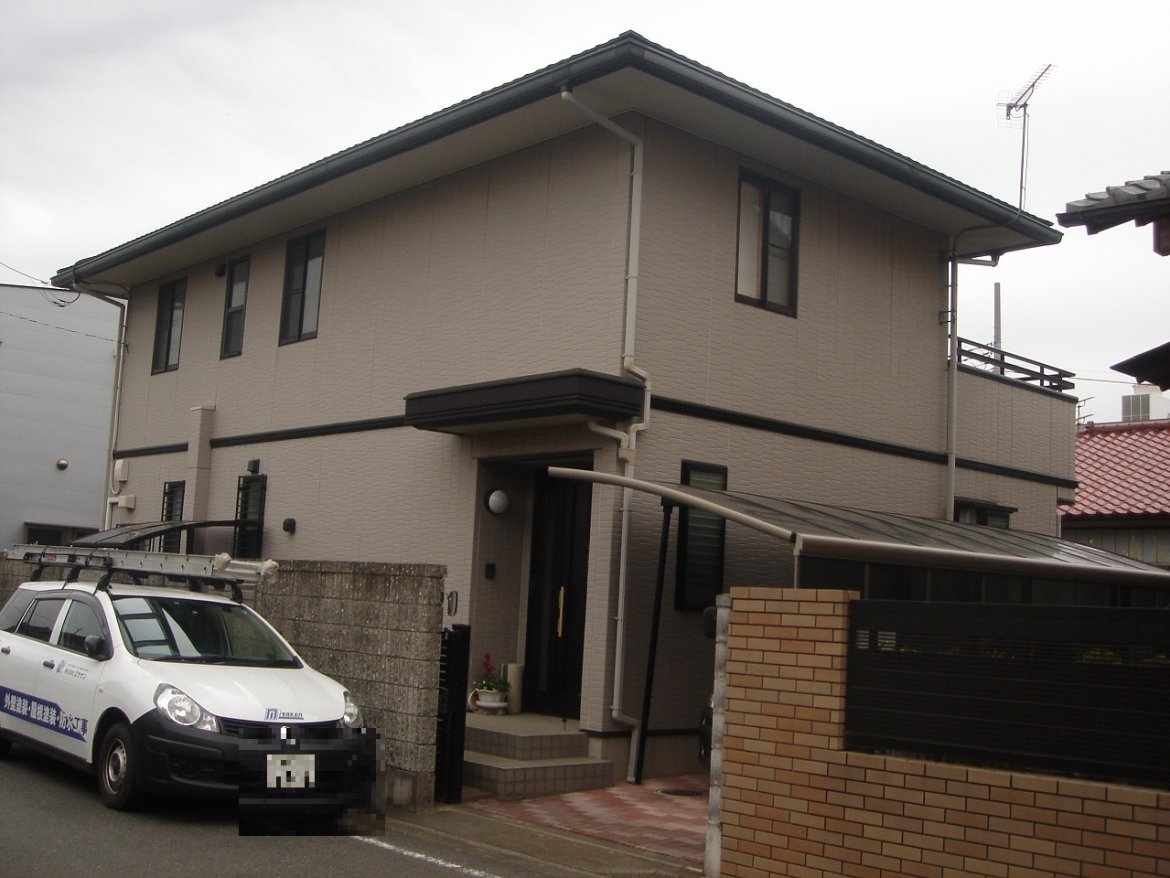 前橋市 外壁塗装 施工前 ミヤケン