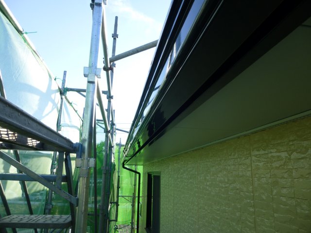前橋市 屋根外壁塗装工事 雨樋・破風板完了 お客様の声 ミヤケン