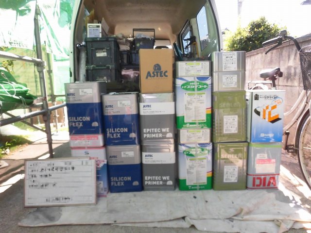 前橋市 外壁塗装 塗料一式 ミヤケン