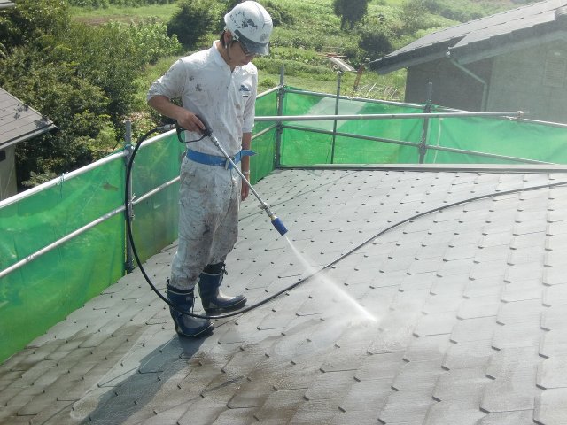 前橋市 屋根 高圧洗浄 ミヤケン