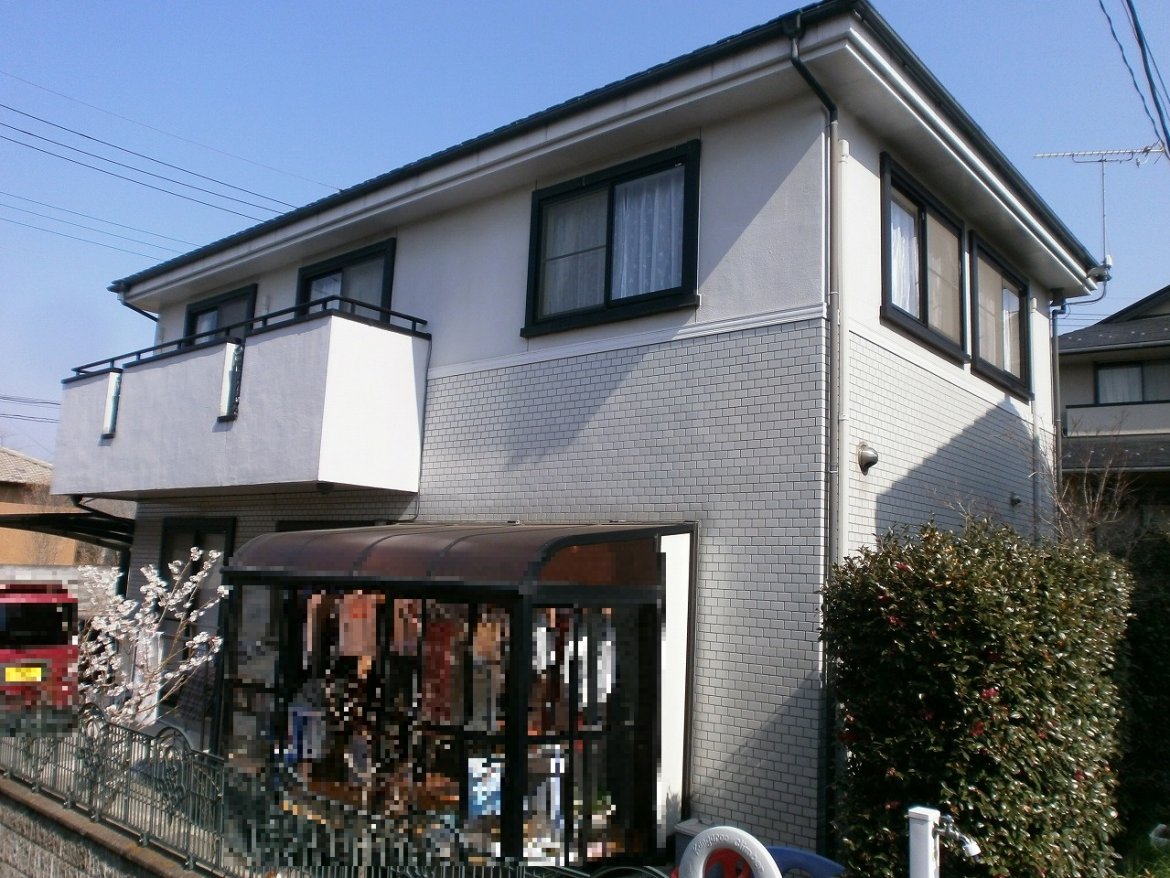前橋市 外壁塗装 施工前 ミヤケン