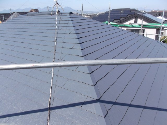 前橋市 外壁塗装工事 屋根施工後 お客様の声 ミヤケン