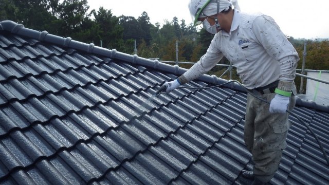 前橋市 屋根外壁塗装工事 屋根上吹き お客様の声 ミヤケン