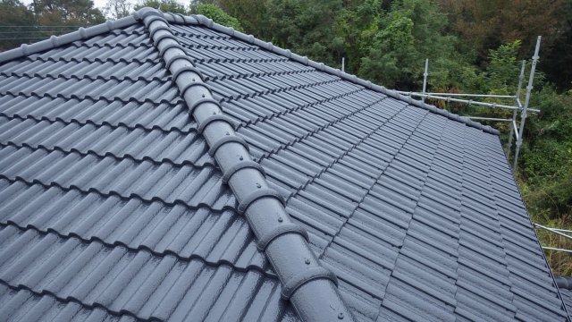 前橋市 屋根外壁塗装工事 屋根施工後 お客様の声 ミヤケン