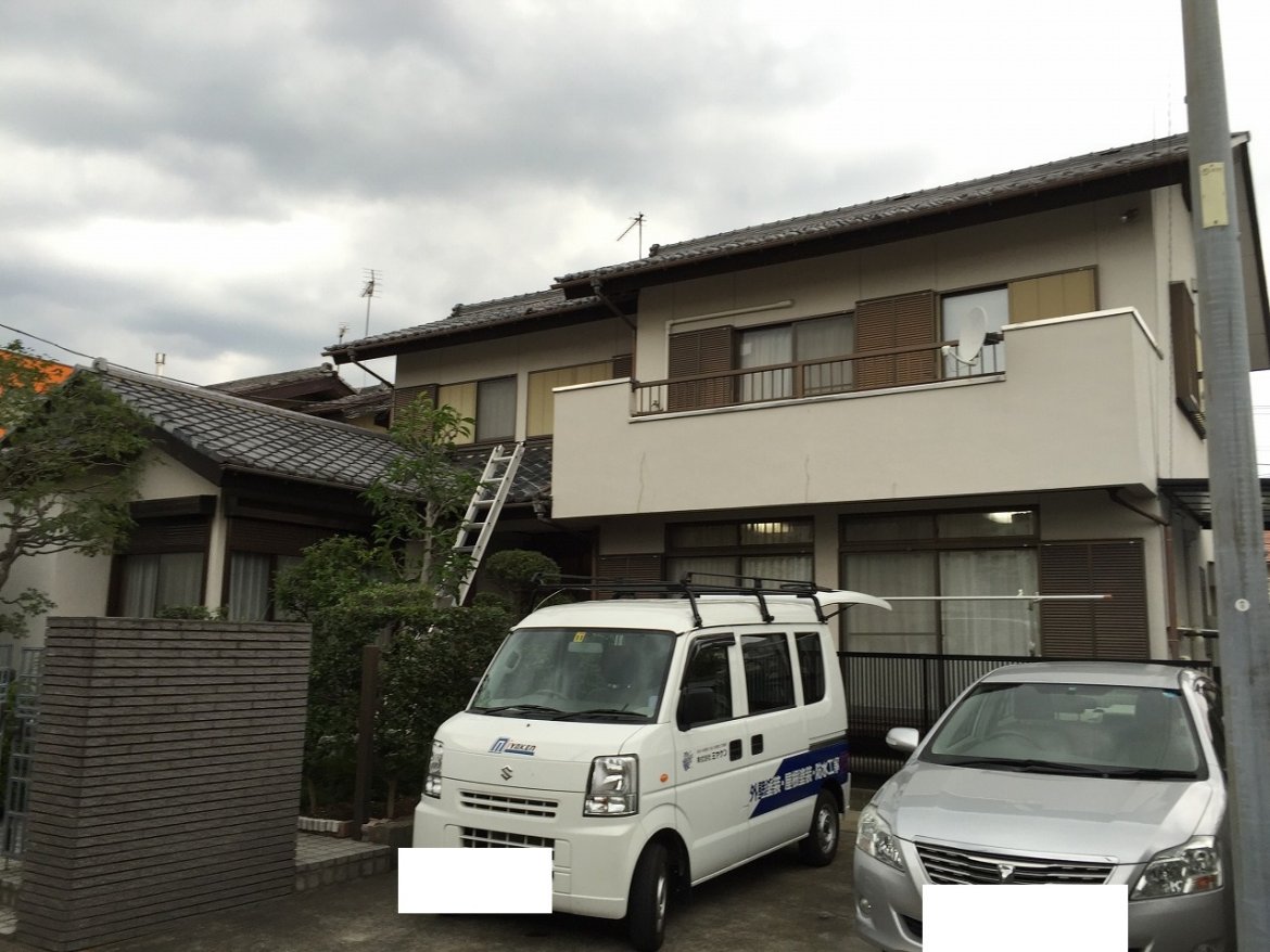 前橋市 外壁塗装 施工前 ミヤケン