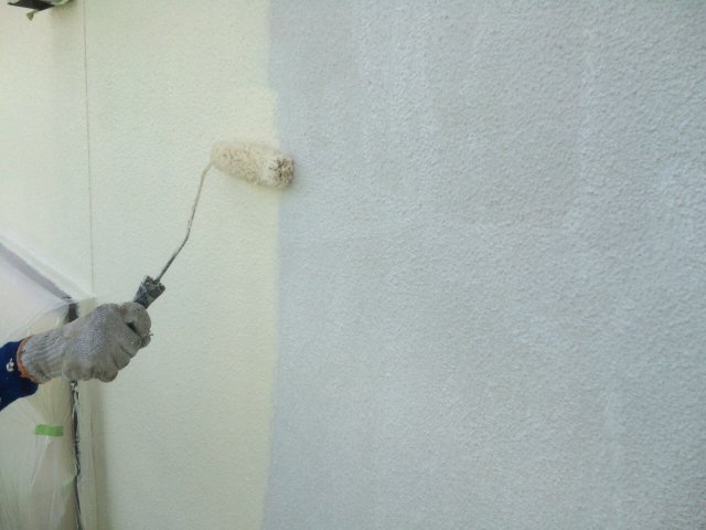 前橋市 外壁塗装 上塗り ミヤケン