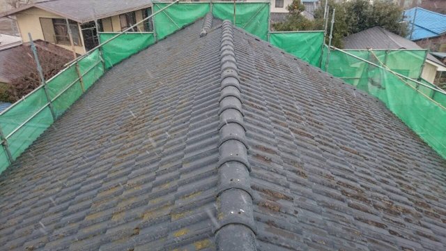 前橋市 屋根外壁塗装工事 屋根施工前 お客様の声 ミヤケン