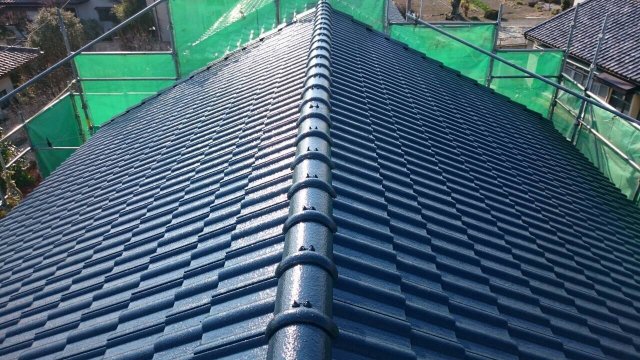 前橋市 屋根外壁塗装工事 屋根施工後 お客様の声 ミヤケン