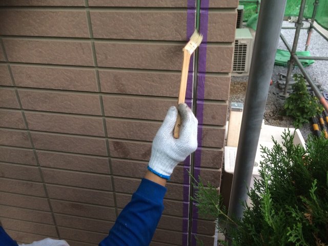 前橋市 外壁塗装工事 コーキングプライマー塗布 お客様の声 ミヤケン
