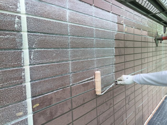 前橋市 外壁塗装工事 外壁下塗り お客様の声 ミヤケン