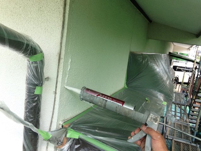 高崎市 外壁塗装 ひび割れ補修 ミヤケン