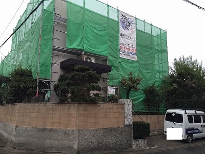 高崎市 外壁塗装工事 足場組立 お客様の声 ミヤケン