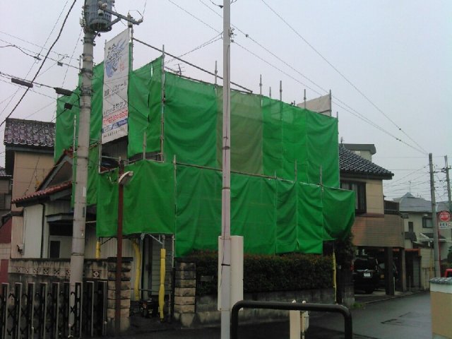 高崎市 屋根外壁塗装工事 足場組立 お客様の声 ミヤケン