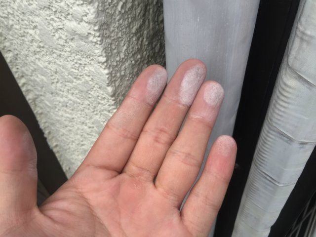 高崎市 外壁塗装工事 雨樋チョーキング現象 お客様の声 ミヤケン
