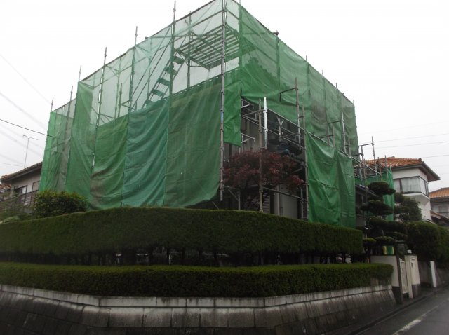 高崎市 外壁塗装工事 足場組立 お客様の声 ミヤケン