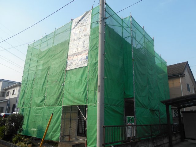 高崎市 外壁塗装 足場組み ミヤケン