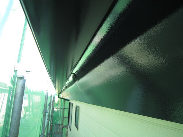 前橋市 屋根外壁塗装工事 雨樋・破風板完了 お客様の声 ミヤケン