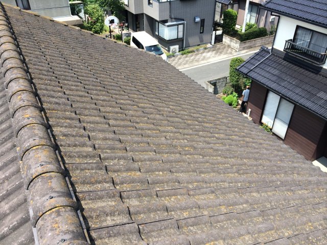 前橋市 屋根外壁塗装工事 屋根施工前 お客様の声 ミヤケン
