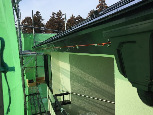 前橋市 屋根外壁塗装工事 雨樋取り付け完了 お客様の声 ミヤケン