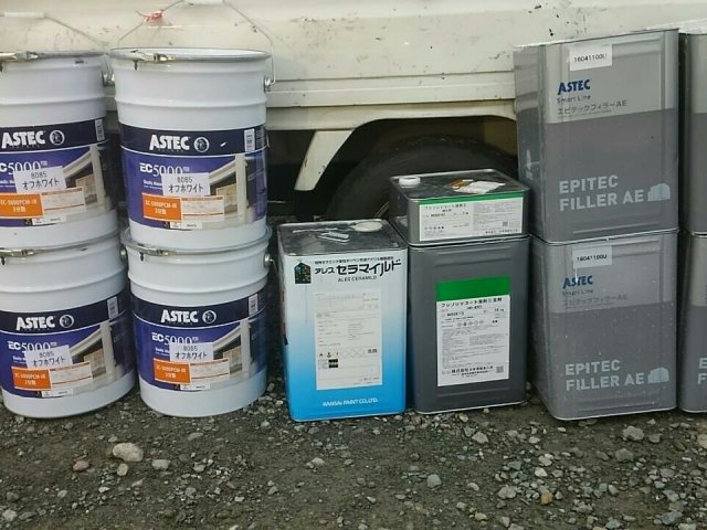 前橋市 屋根外壁塗装工事 材料一式 お客様の声 ミヤケン