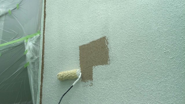 前橋市 屋根外壁塗装工事 外壁下塗り お客様の声 ミヤケン