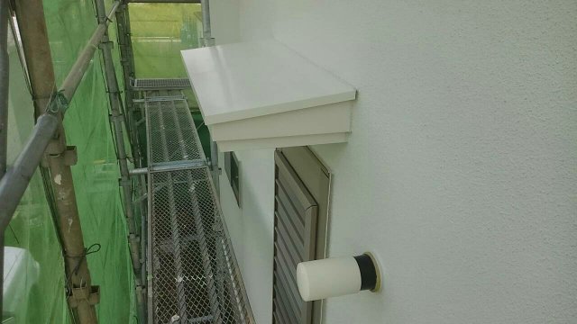 前橋市 屋根外壁塗装工事 庇完了 お客様の声 ミヤケン