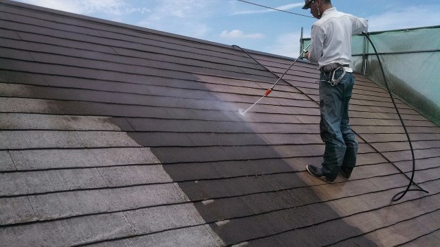 高崎市 屋根 高圧洗浄 ミヤケン