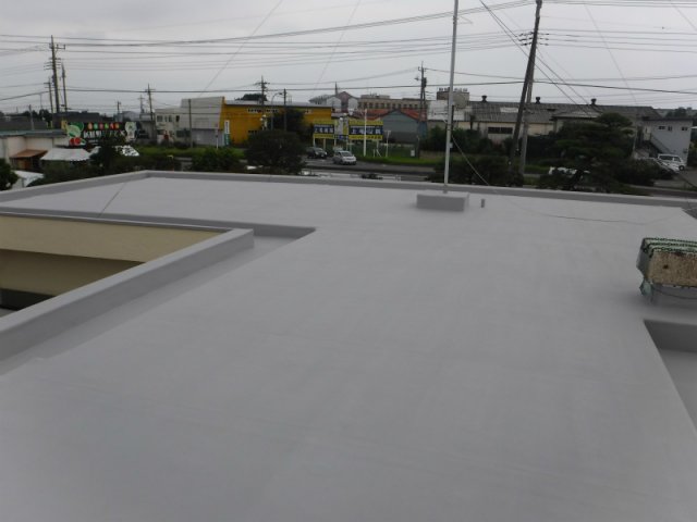 前橋市 外壁塗装工事 屋上防水完了 お客様の声 ミヤケン
