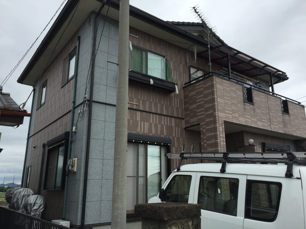 太田市 屋根外壁塗装工事 施工前全体写真 お客様の声 ミヤケン