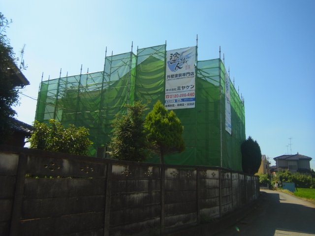 邑楽郡千代田町 外壁塗装 足場組み ミヤケン