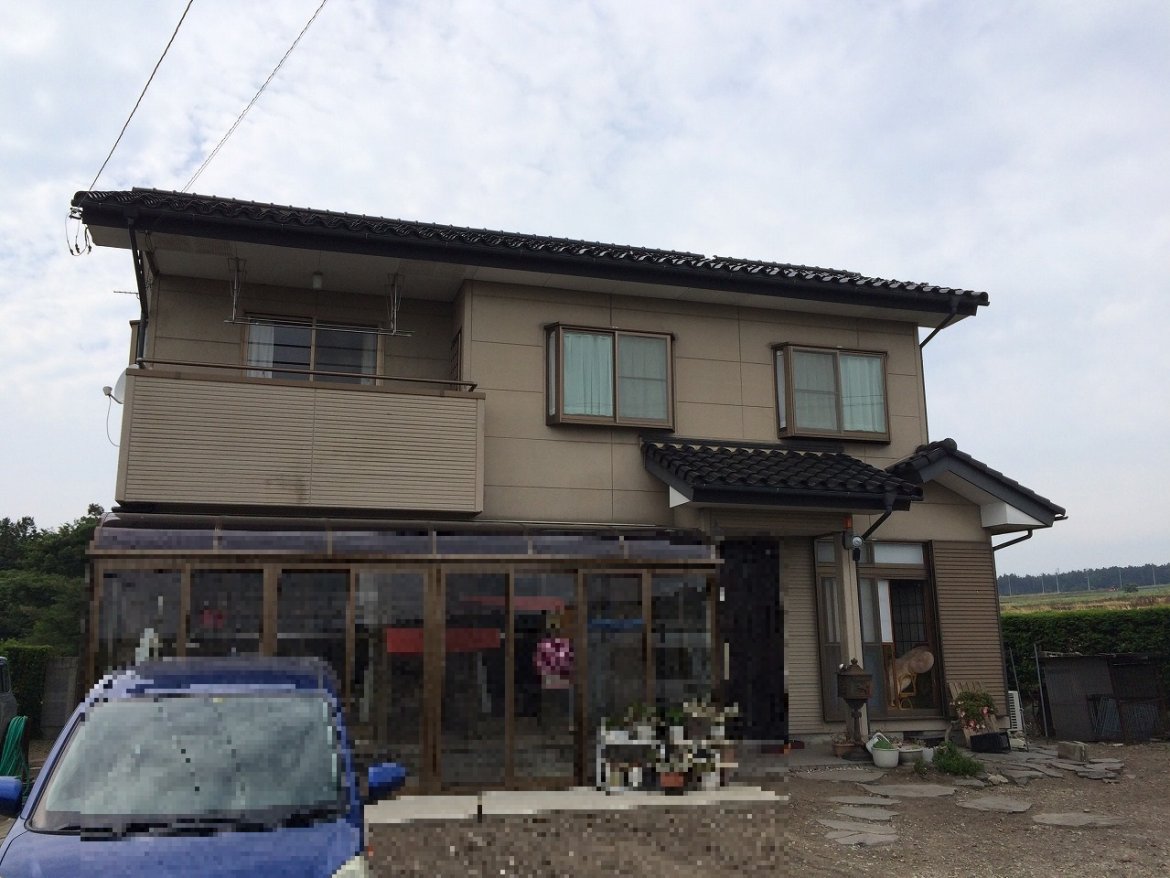 渋川市 外壁塗装 施工前 ミヤケン