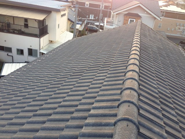 高崎市 屋根外壁塗装工事 屋根色あせ お客様の声 ミヤケン