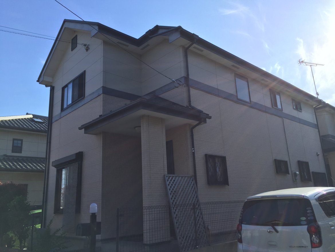 伊勢崎市 外壁塗装工事 施工前 お客様の声 ミヤケン
