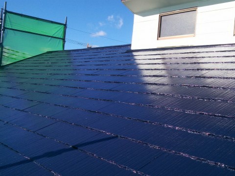 高崎市 屋根外壁塗装工事 屋根施工後 お客様の声 ミヤケン