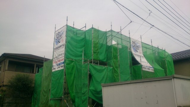 前橋市 外壁塗装 足場組み ミヤケン