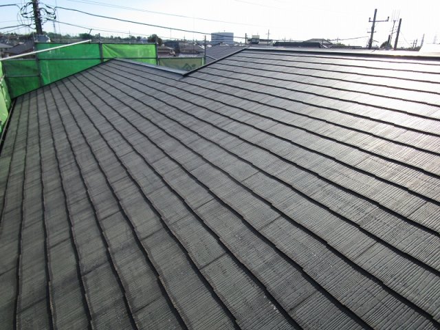 前橋市 屋根外壁塗装工事 屋根下塗り お客様の声 ミヤケン