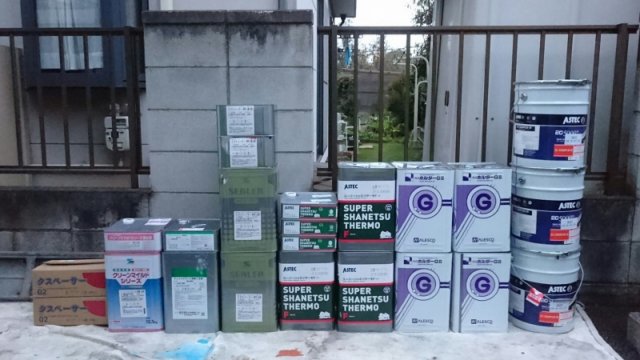 高崎市 外壁塗装 塗料一式 ミヤケン