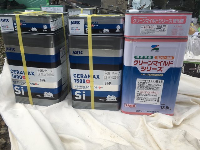 高崎市 外壁塗装 塗料一式 ミヤケン