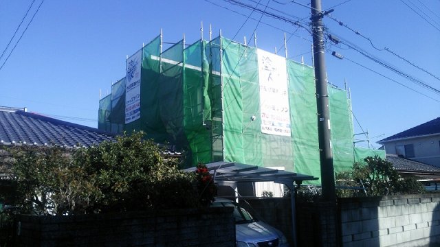 高崎市 外壁塗装 足場組み ミヤケン