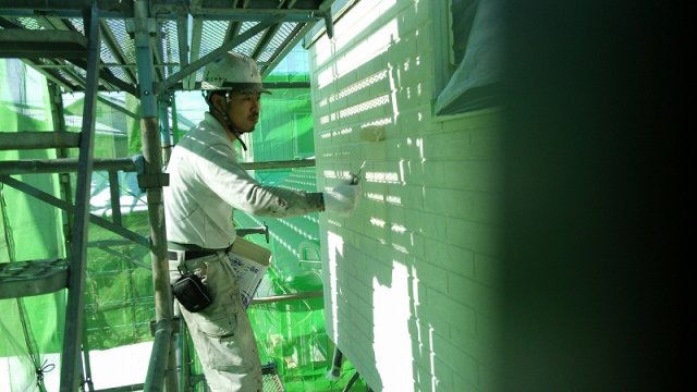 高崎市 外壁塗装 上塗り ミヤケン