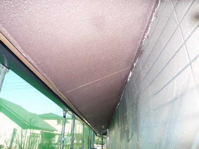 桐生市 外壁塗装工事 軒裏天井完了 お客様の声 ミヤケン
