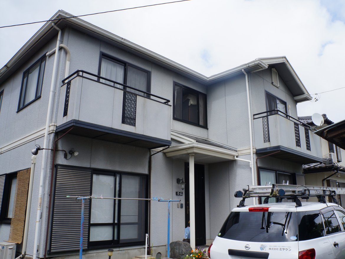 安中市 屋根外壁塗装工事 施工前 お客様の声 ミヤケン