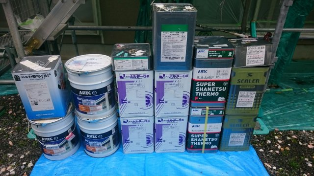 前橋市 外壁塗装 塗料一式 ミヤケン