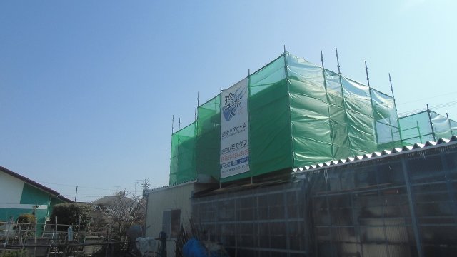 藤岡市 外壁塗装 足場組み ミヤケン