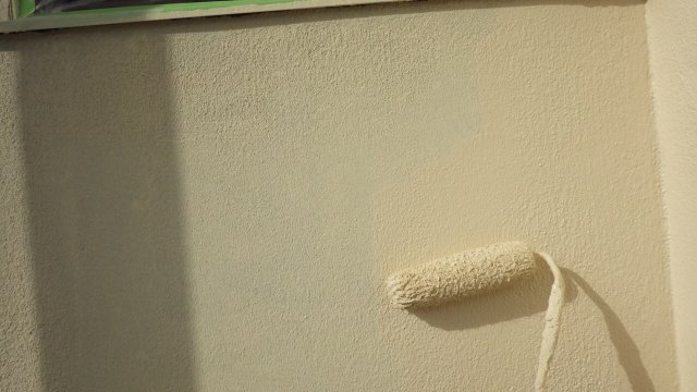 太田市 外壁塗装工事 平屋 外壁上塗り2回目 お客様の声 ミヤケン