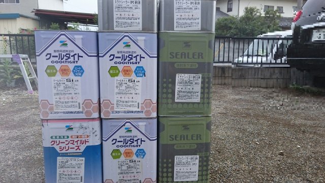 前橋市 屋根塗装 塗料一式 ミヤケン