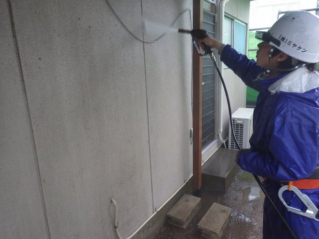 熊谷市 外壁塗装 高圧洗浄 ミヤケン